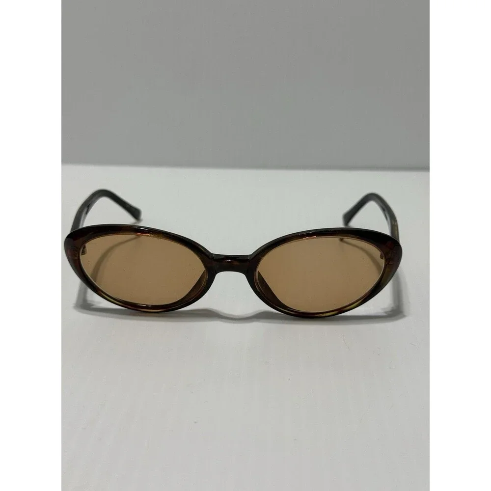 VTG GUESS GU 646 LUXE DA/BLK-1 Womens Brown Semi Cat Eye Eyeglasses FRAMES ONLY